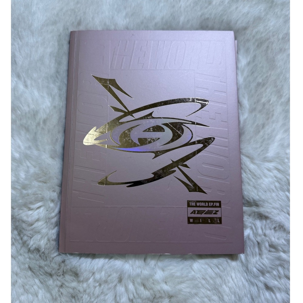 ATEEZ THE WORLD EP.FIN WILL Album A Version Pink CD Photobook Stickers Game Card